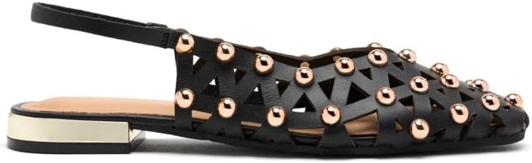Slingback nera con borchie – Gioseppo