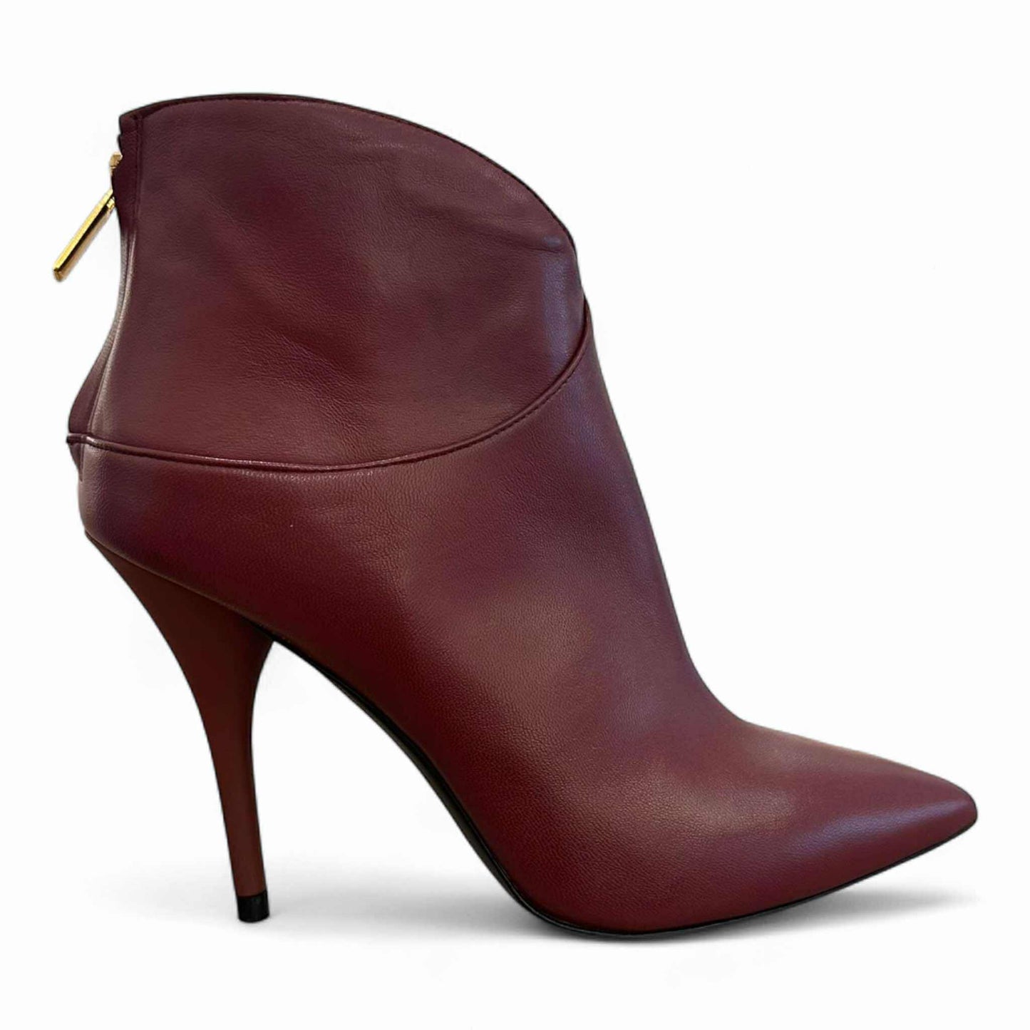 Stivaletto bordeaux tacco alto
