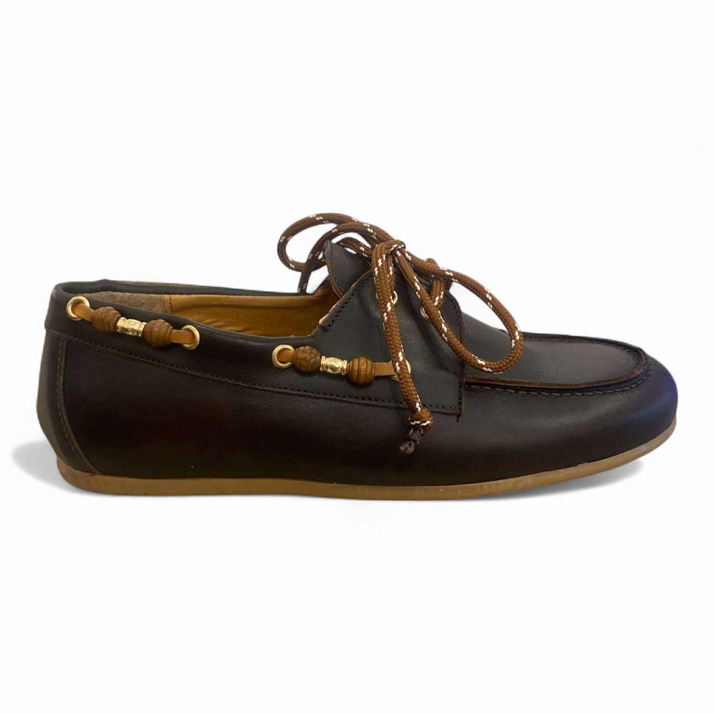 Modello barca in pelle testa di moro