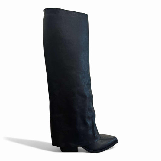 Stivale con ghetta alto gamba