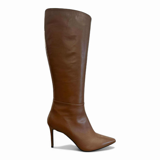 Stivale cuoio tacco alto