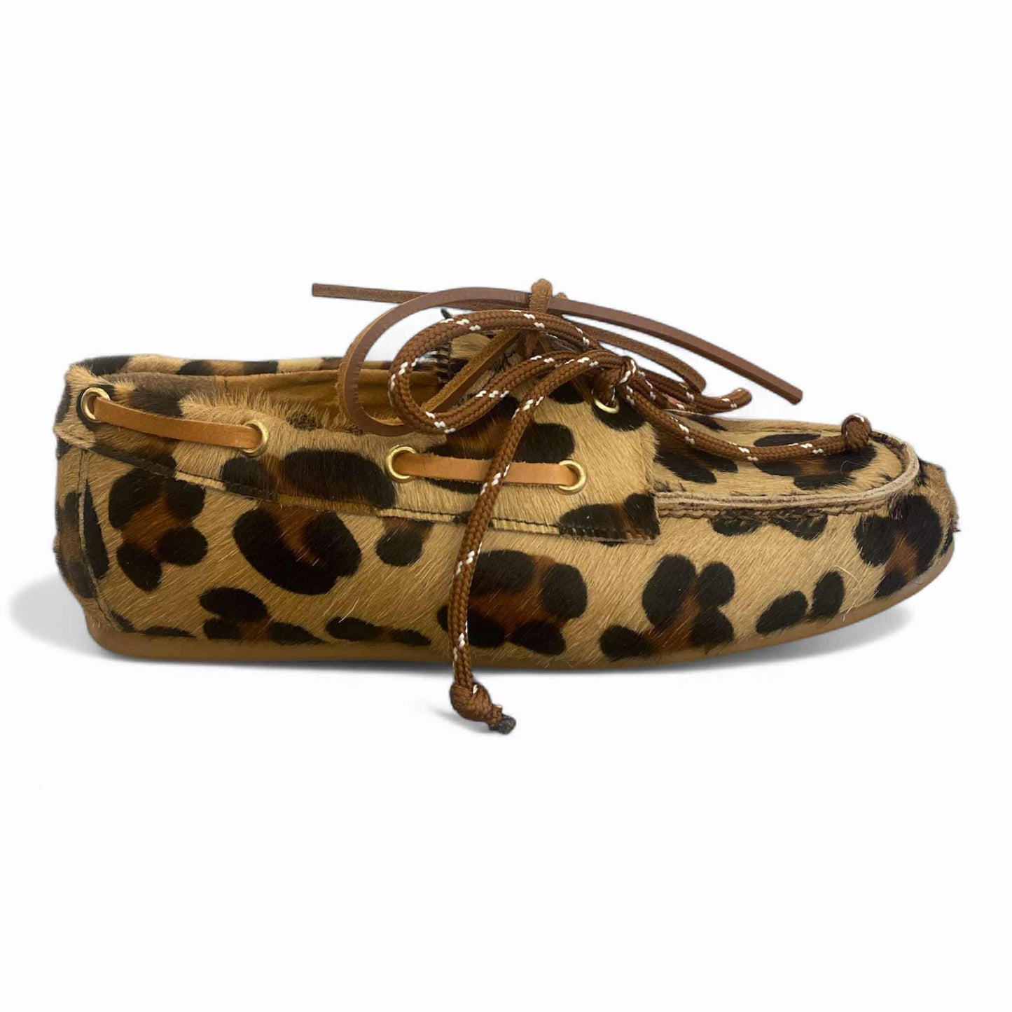 Modello barca in cavallino animalier