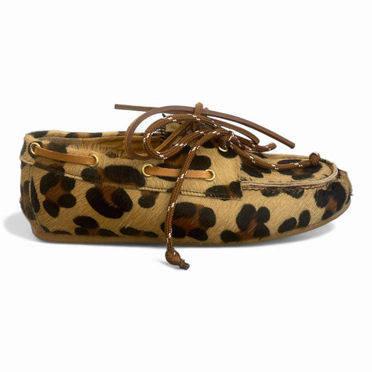 Modello barca in cavallino animalier