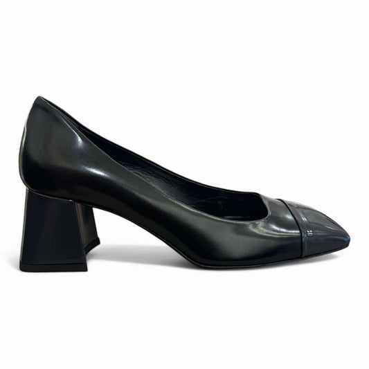 Decollètè punta quadra tacco largo