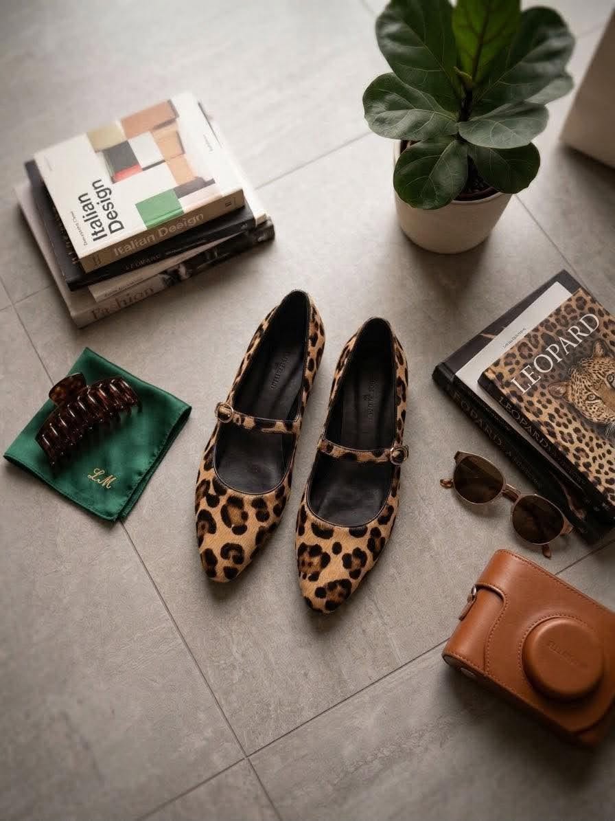 Ballerine Mary Jane Leopardate