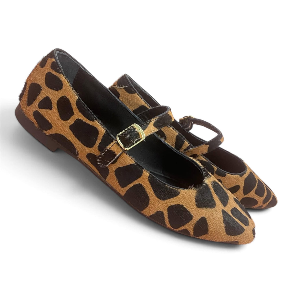 Ballerine Donna Marrone Nero Animalier