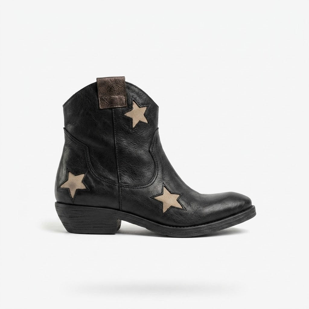 Texano nero con stelle