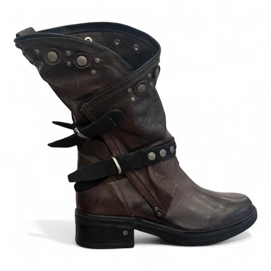 Bikers con borchiette color asfalto