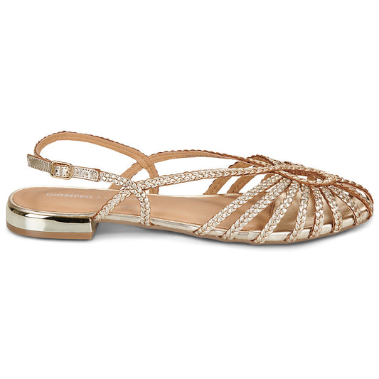 Mules Pelle Intrecciata Platino con Cinturino Regolabile – GIOSEPPO