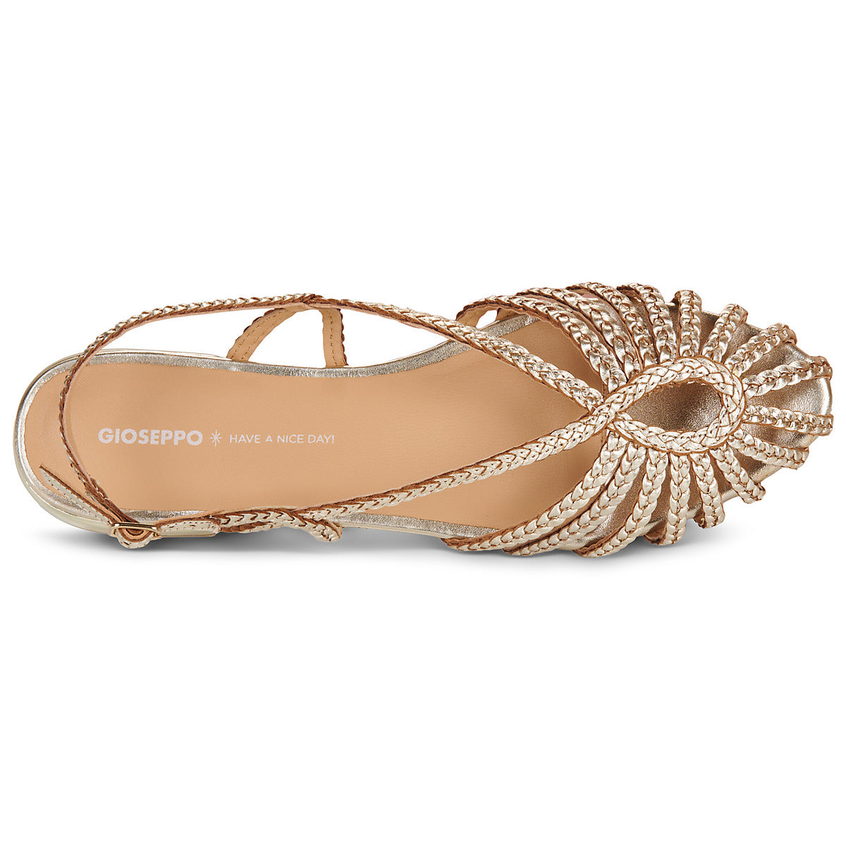 Mules Pelle Intrecciata Platino con Cinturino Regolabile – GIOSEPPO